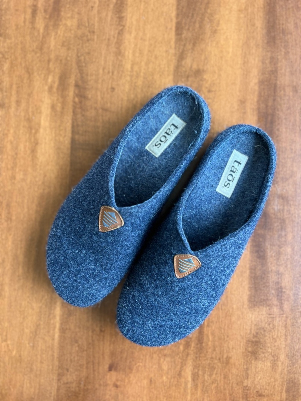 Taos My Sweet Wool Navy Open Back Clog 9-9.5